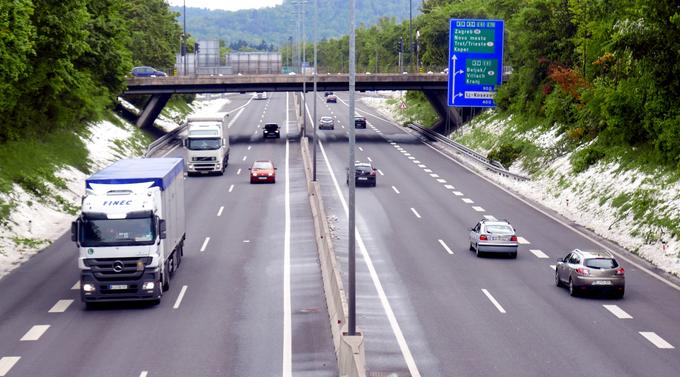 Na obvoznici v Ljubljani je danes še mirno ... | Foto: 