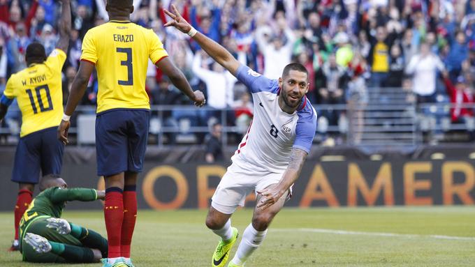 Clint Dempsey je Američane popeljal v vodstvo v 22. minuti. | Foto: 