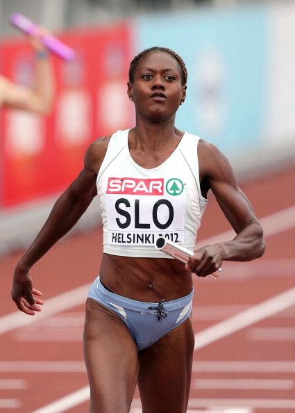 Merlene Ottey ob zadnjem nastopu v Helsinkih leta 2012. | Foto: 