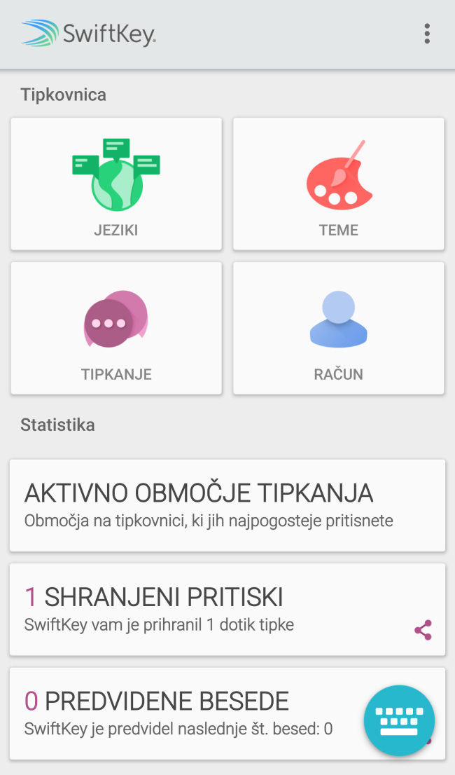 Tipkovnica Swiftkey | Foto: Matic Tomšič