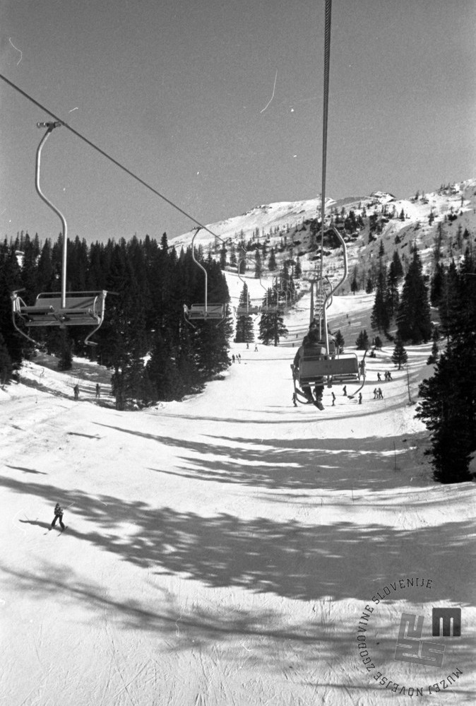 Dvosedežnica Zvoh leta 1970 ... | Foto: Muzej novejše zgodovine Slovenije