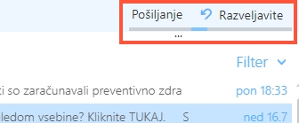 Outlook.com ima tudi priročen kazalec (obdan z rdečo), ki uporabniku pove, koliko časa še ima, preden sporočila več ne bo mogoče razveljaviti. | Foto: Matic Tomšič