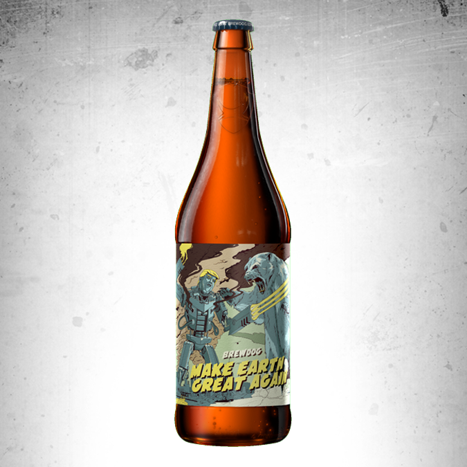 Britansko craft pivo, ki opozarja na podnebne razmere, je nastalo v sodelovanju med škotskimi mikropivovarji BrewDog in londonskim ilustratorskim duetom The Red Dress. | Foto: www.brewdog.com