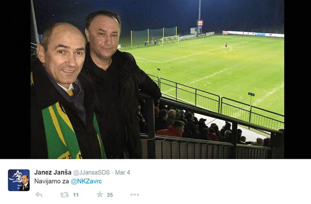 Janez Janša, Miran Vuk | Foto: Twitter - Voranc