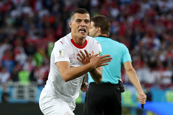 Granit Xhaka jo je odnesel z denarno kaznijo. | Foto: Guliverimage/Getty Images