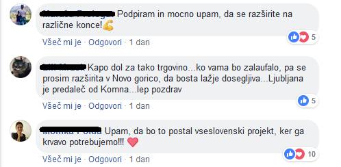 Zero waste facebook podpora | Foto: Posnetek zaslona / Facebook