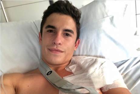 Marc Marquez po prvi operaciji. | Foto: Twitter - Voranc