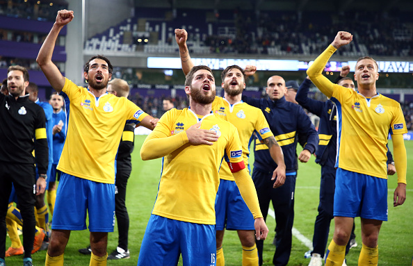 Veliko veselje nogometašev Uniona. | Foto: Getty Images