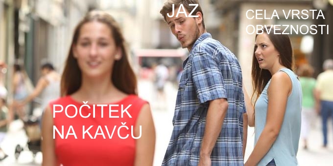 Distracted boyfriend | Foto: Matic Tomšič