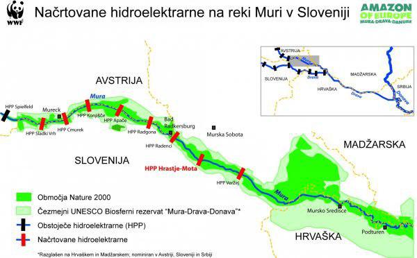 reka Mura, protest, Amazon of Europe | Foto: Amazon of Europe