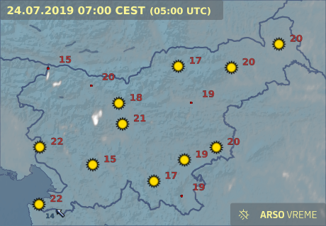 vreme | Foto: Arso/meteo.si