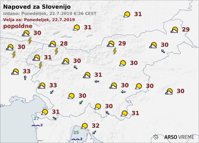 vreme | Foto: Arso/meteo.si