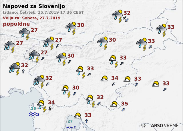 vreme | Foto: Arso/meteo.si