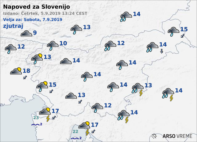 Vreme | Foto: Arso/meteo.si