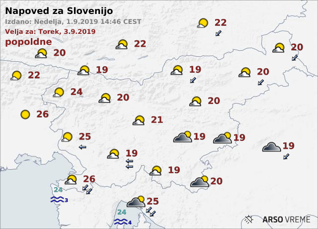 Vreme | Foto: Arso/meteo.si