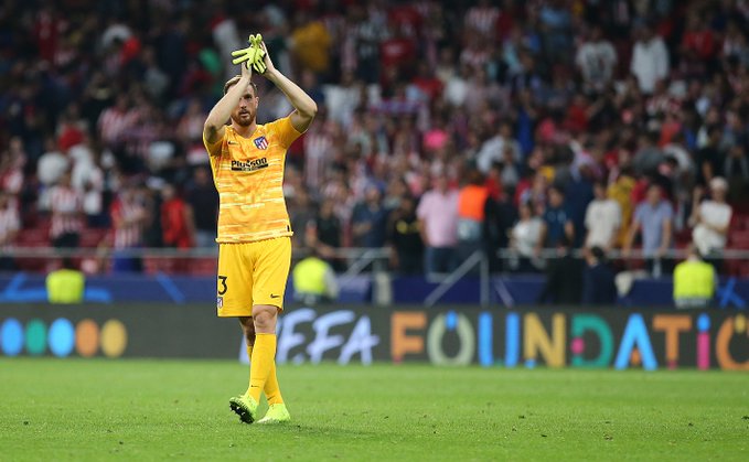 Jan Oblak je v tej sezoni za Atletico branil na desetih tekmah. Nepremagan je ostal kar na sedmih. | Foto: 