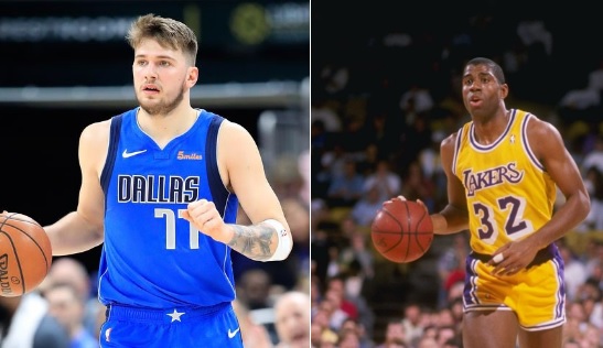 V ligi NBA ne manjka primerjav med "mladim" Luko Dončićem in "mladim" Earvinom Johnsonom.  | Foto: 