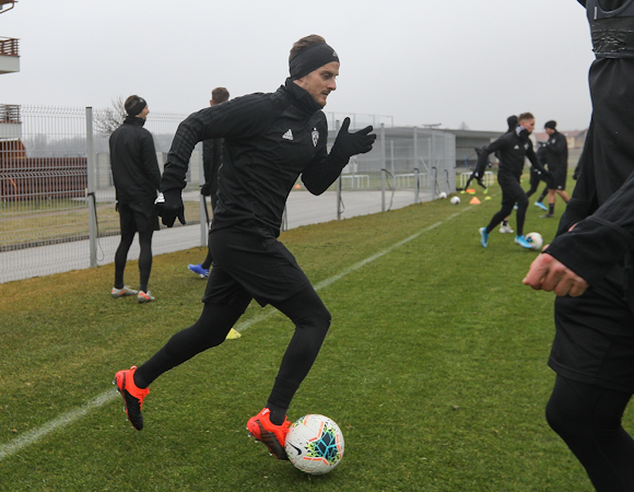 Rene Mihelič je v Moravskih Toplicah opravil prvi trening z NK Maribor po letu 2010. | Foto: NK Maribor