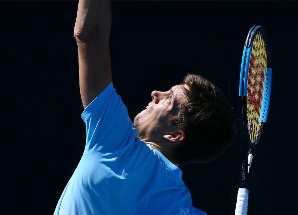 Aljaž Bedene je Cicipasu zabil kar devet asov. | Foto: Gulliver/Getty Images