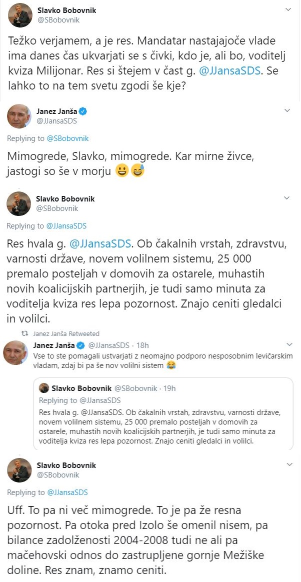 Janez Janša na twitterju | Foto: Twitter - Voranc