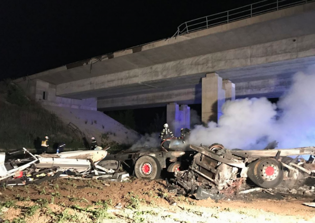 Tovornjak viadukt Lendava nesreča | Foto: Lendavainfo.com