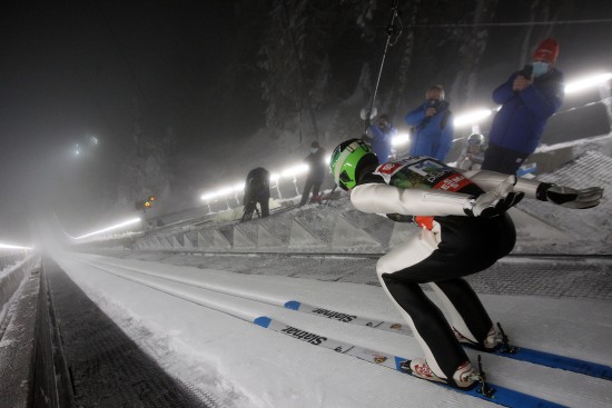 Rok Tarman je imel čast prvega poleta na Letalnici bratov Gorišek. | Foto: Bobo