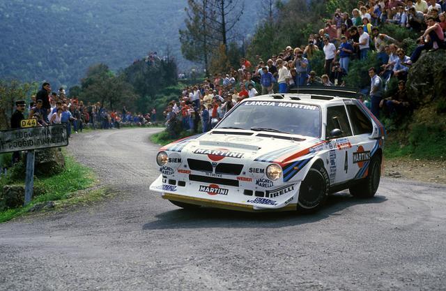 Lancia delta S4 je bila najbolj moderni dirkalnik skupine B. Predstavili so jo konec leta 1985, Toivonen je uspel z njo zmagati dvakrat. | Foto: Thomas Hilmes/Wikimedia Commons