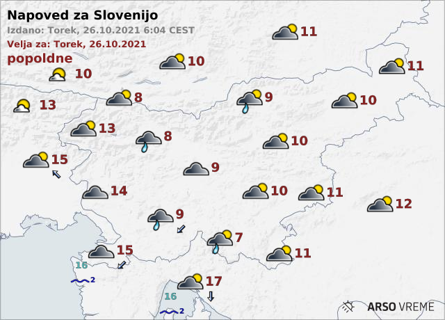 vreme | Foto: ARSO Meteo