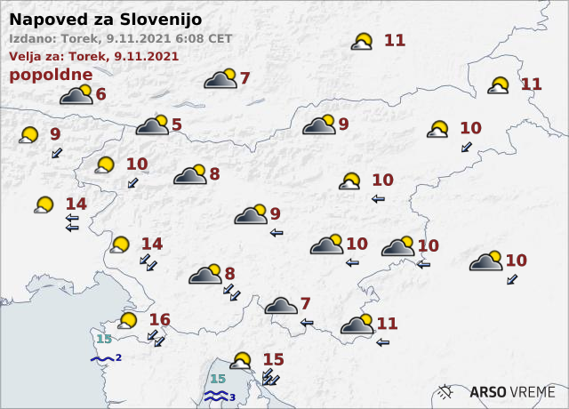 tri | Foto: ARSO Meteo