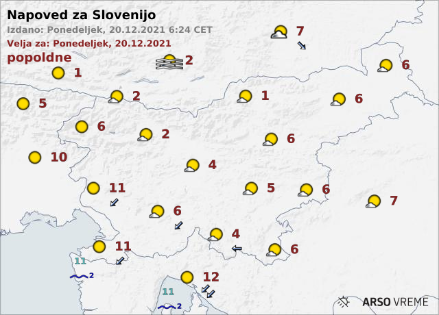 vreme | Foto: ARSO Meteo