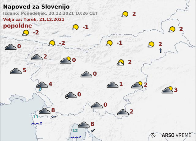 vreme | Foto: ARSO Meteo