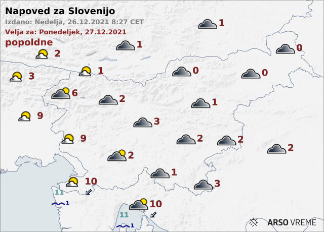 vremček | Foto: ARSO Meteo