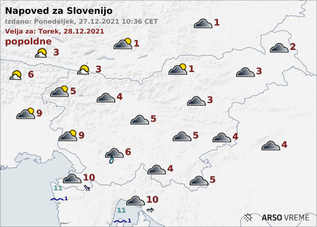 vreme | Foto: ARSO Meteo