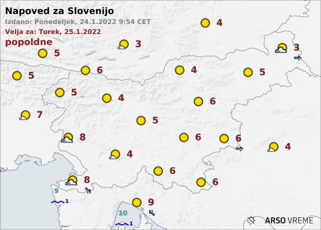 vreme | Foto: ARSO Meteo