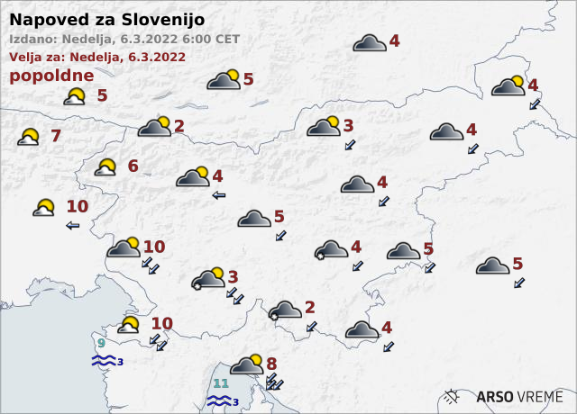 vreme | Foto: ARSO Meteo