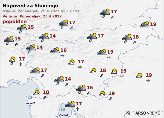 vreme | Foto: ARSO Meteo