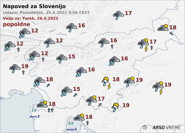 vreme | Foto: ARSO Meteo