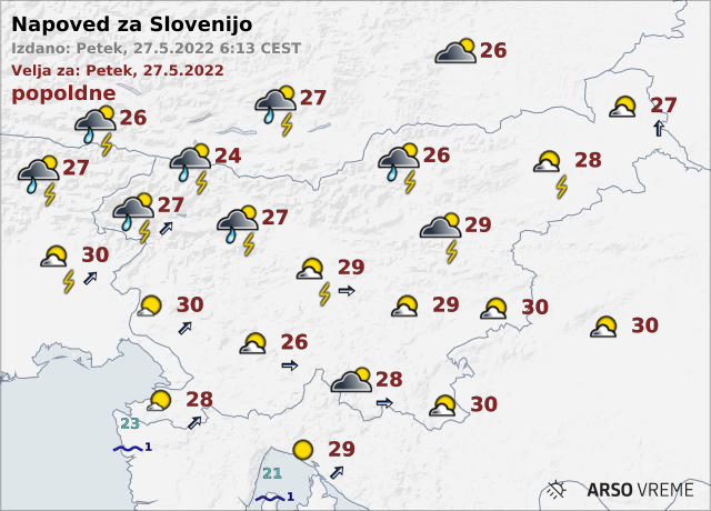 vreme | Foto: ARSO Meteo