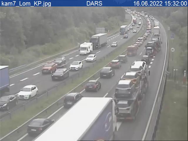 A1/E61/E70, Ljubljana–Koper, počivališče Lom, pogled proti Kopru.  | Foto: DARS