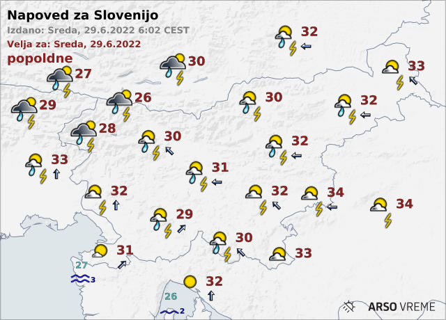 vreme | Foto: ARSO Meteo