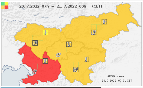 požarna ogroženost | Foto: ARSO Meteo