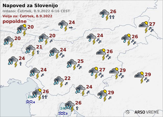 vreme popoldan | Foto: Arso