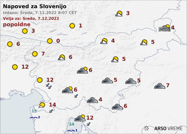 vreme | Foto: ARSO Meteo