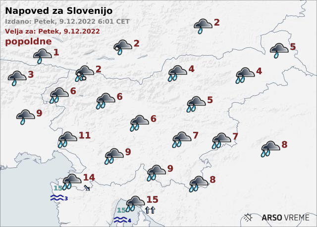 vreme | Foto: ARSO Meteo