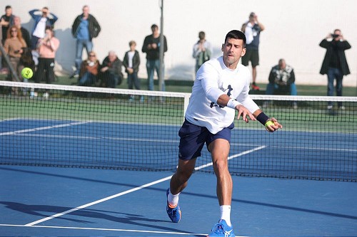 Novak Đoković je velikokrat treniral doma v Beogradu. | Foto: Guliverimage/Vladimir Fedorenko