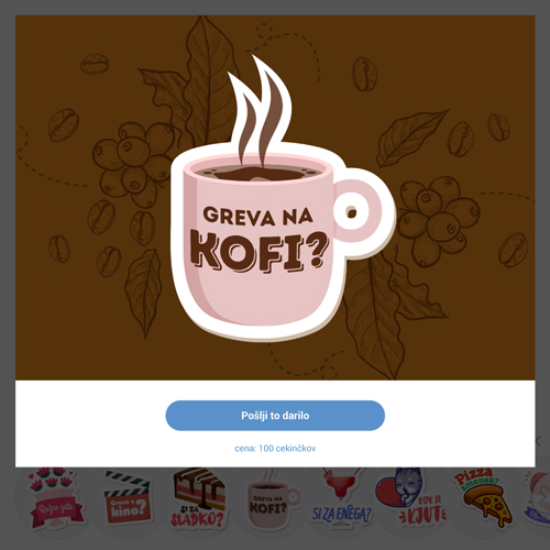 "Greva na kofi?" Primer animiranega vabila na zmenek. | Foto: Ona.on.com