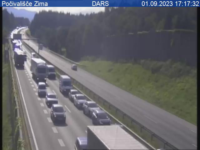 A1/E57, Maribor–Ljubljana, počivališče Zima, pogled proti Ljubljani | Foto: DARS