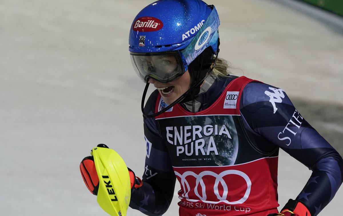 Mikaela Shiffrin | Mikaela Shiffrin se veseli pete zaporedne zmage, 81. v svetovnem pokalu.  | Foto Guliverimage