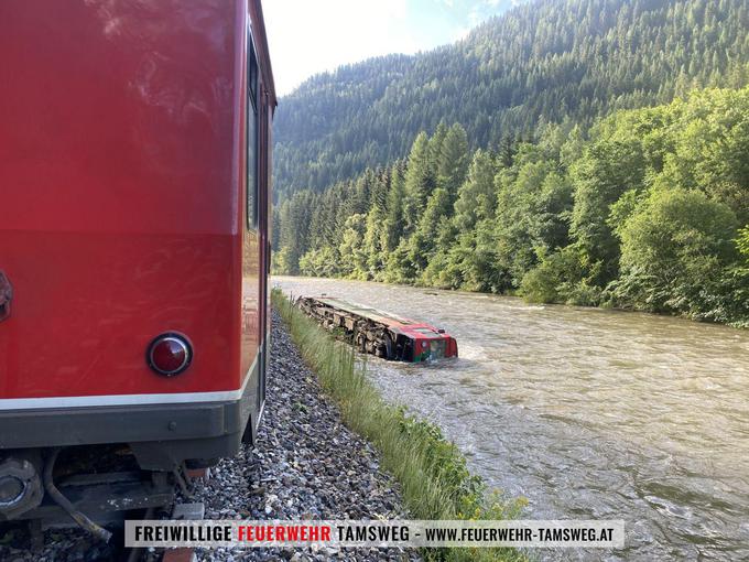 Nesreča vlak Avstrija | Foto: feuerwehr-tamsweg.at