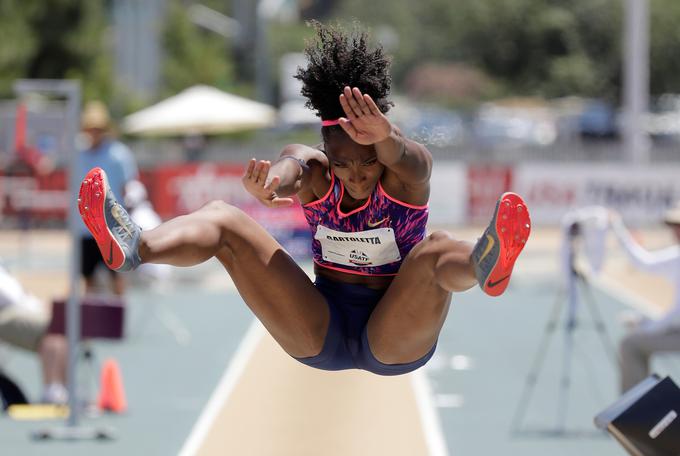 Olimpijska prvakinja Tianna Bartoletta je tudi letos v odlični formi. | Foto: Getty Images